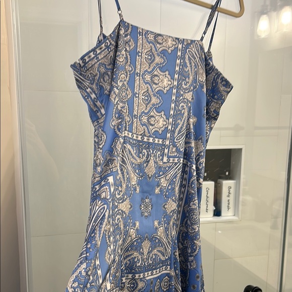 LOFT Blue and White Spaghetti Strap Maxi Sundress - Picture 7 of 12